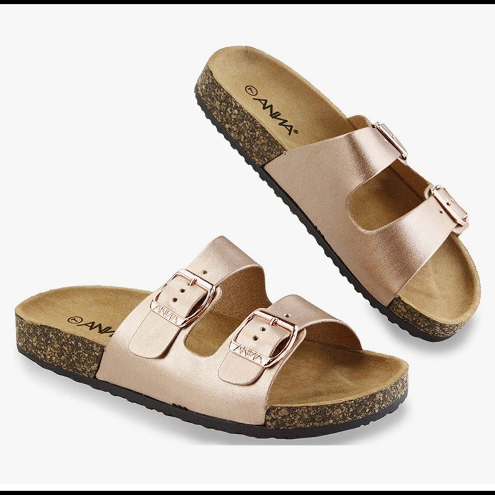 Anna | Rose Gold Sandals
